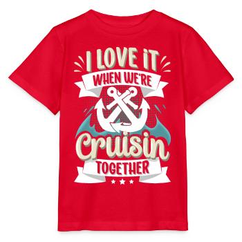 Croisière Couple Couples Amis - T-shirt bio MINI CREATOR Stanley/Stella Enfant - rouge - Devant - Jaiden (125cm)