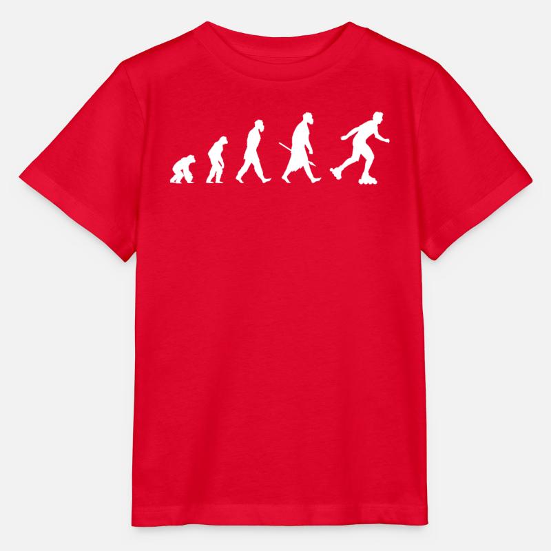 Evolution of roller blade - Stanley/Stella Kinder T-Shirt MINI CREATOR  - Rot