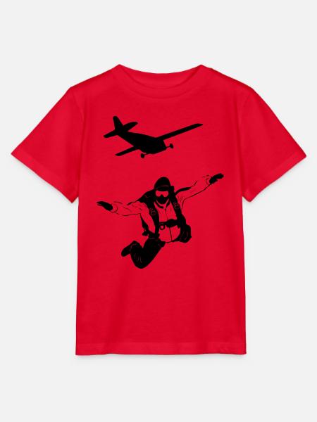 glider parachute drone - Stanley/Stella Kinder T-Shirt MINI CREATOR - Rot