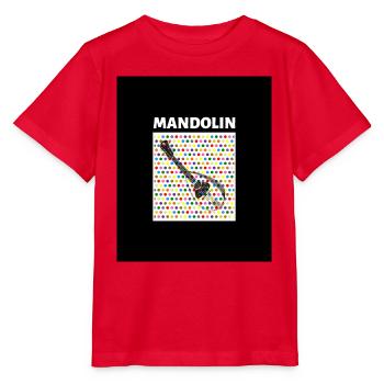 Mandolin (dots) - Stanley/Stella Kinder T-Shirt MINI CREATOR  - Rot - Vorne - Jaiden (125cm)