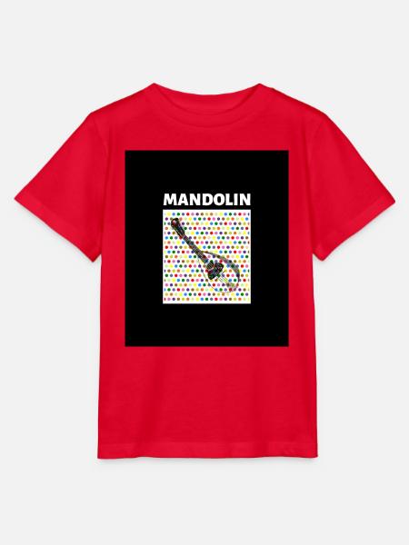 Mandolin (dots) - Stanley/Stella Kinder T-Shirt MINI CREATOR - Rot