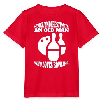 Bowling Bowler Bowler Bowling Gift Bowling Ball - Stanley/Stella MINI CREATOR Kids’ T-Shirt - red - Front - Jaiden (125cm)