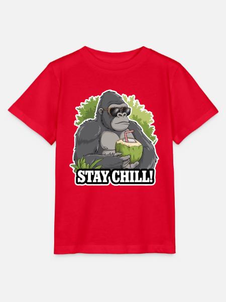 BLEIBEN SIE ENTSPANNT - Stanley/Stella Kinder T-Shirt MINI CREATOR - Rot