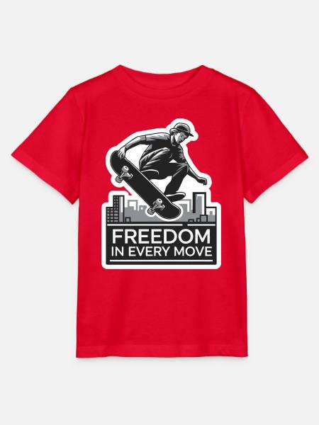 SKATEBOARD - Stanley/Stella Kinder T-Shirt MINI CREATOR - Rot
