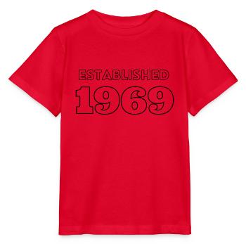 Established 1969 - Feier dein Geburtsjahr - Stanley/Stella Kinder T-Shirt MINI CREATOR  - Rot - Vorne - Jaiden (125cm)