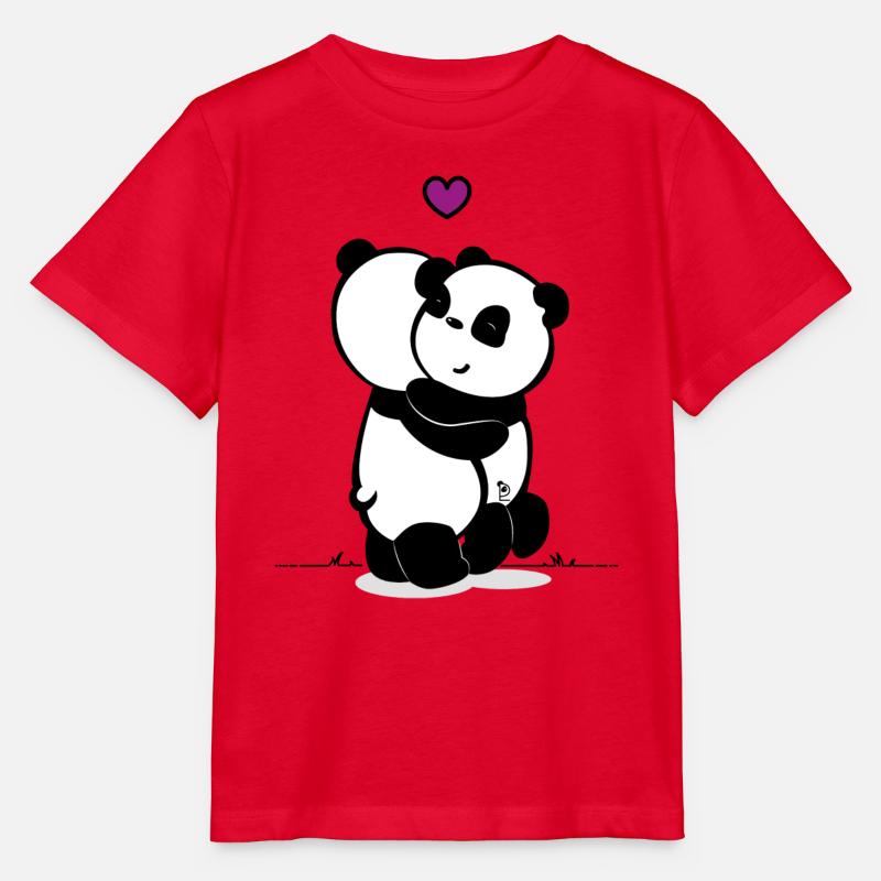 Panda Amour - T-shirt bio MINI CREATOR Stanley/Stella Enfant - rouge