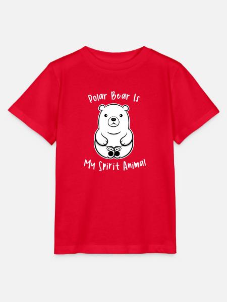 Polarbär Bär Klimawandel Geschenk Tierschutz - Stanley/Stella Kinder T-Shirt MINI CREATOR  - Rot