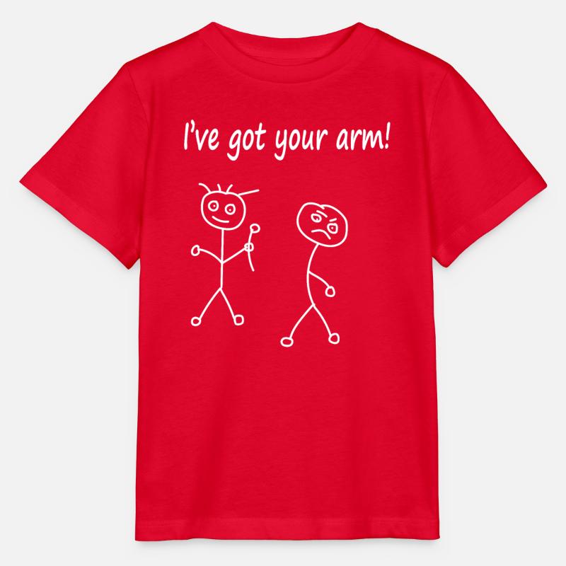 Strichmännchen ich habe deinen Arm Cartoon Comic - Stanley/Stella Kinder T-Shirt MINI CREATOR  - Rot