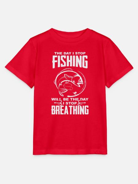 Fischen Atmung cooles Geschenk - Stanley/Stella Kinder T-Shirt MINI CREATOR  - Rot