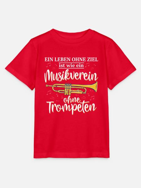 Trompete Shirt · Blasmusik · Musiker · Geschenk - Stanley/Stella Kinder T-Shirt MINI CREATOR - Rot