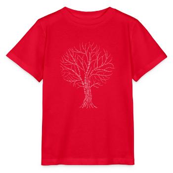 Binary Tree Zero One Code Gift Branch Branch - Stanley/Stella MINI CREATOR Kids’ T-Shirt - red - Front - Jaiden (125cm)