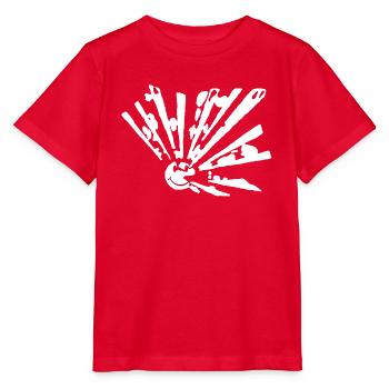 Smiley freetek explosion - Stanley/Stella Kinder T-Shirt MINI CREATOR  - Rot - Vorne - Jaiden (125cm)