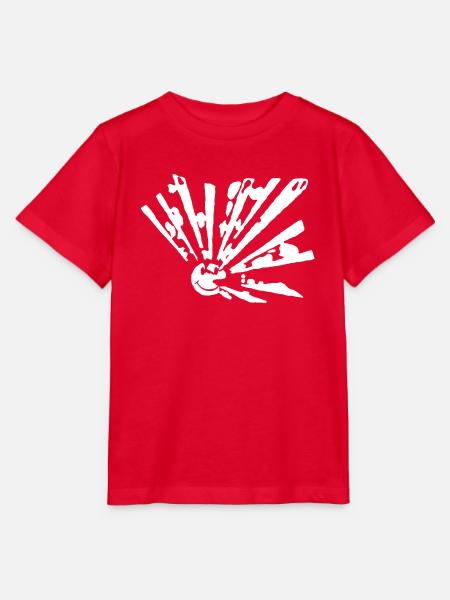 Smiley freetek explosion - Stanley/Stella Kinder T-Shirt MINI CREATOR  - Rot