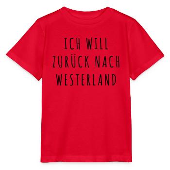 ich will zurueck nach westerland - Stanley/Stella Kinder T-Shirt MINI CREATOR  - Rot - Vorne - Jaiden (125cm)