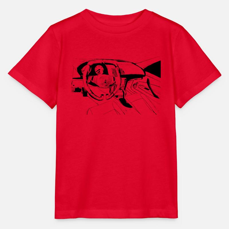 fantasy car inside - Stanley/Stella Kinder T-Shirt MINI CREATOR  - Rot