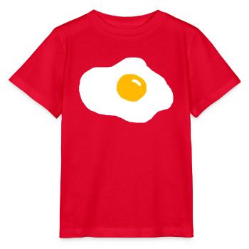 Œufs au plat - T-shirt bio MINI CREATOR Stanley/Stella Enfant - rouge - Devant - Jaiden (125cm)
