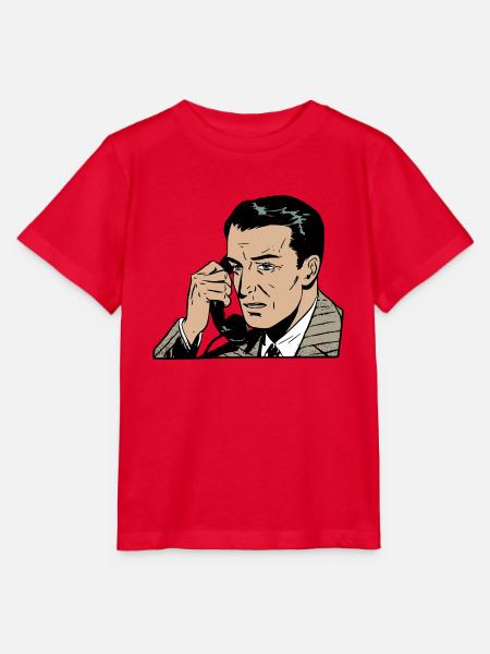 man on phone - Stanley/Stella Kinder T-Shirt MINI CREATOR - Rot