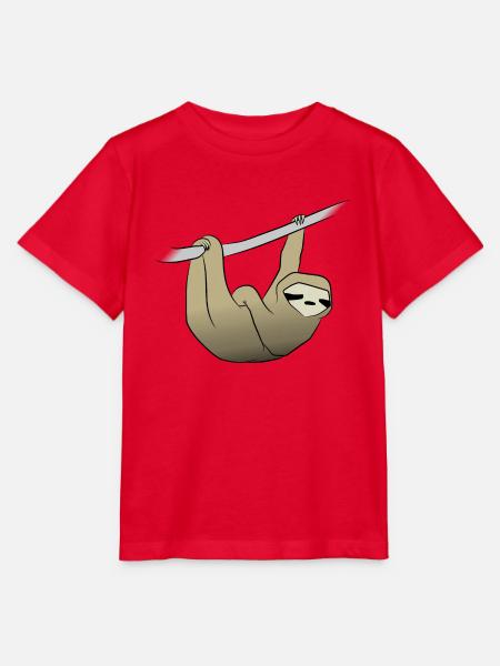 Faultier - Stanley/Stella Kinder T-Shirt MINI CREATOR - Rot