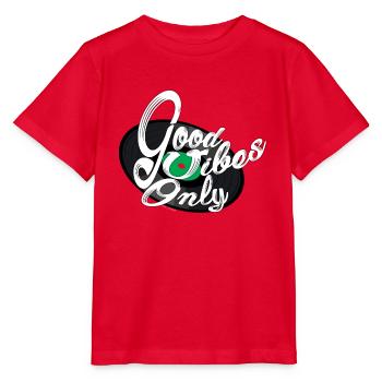 Bonne Vibes seulement - T-shirt bio MINI CREATOR Stanley/Stella Enfant - rouge - Devant - Jaiden (125cm)