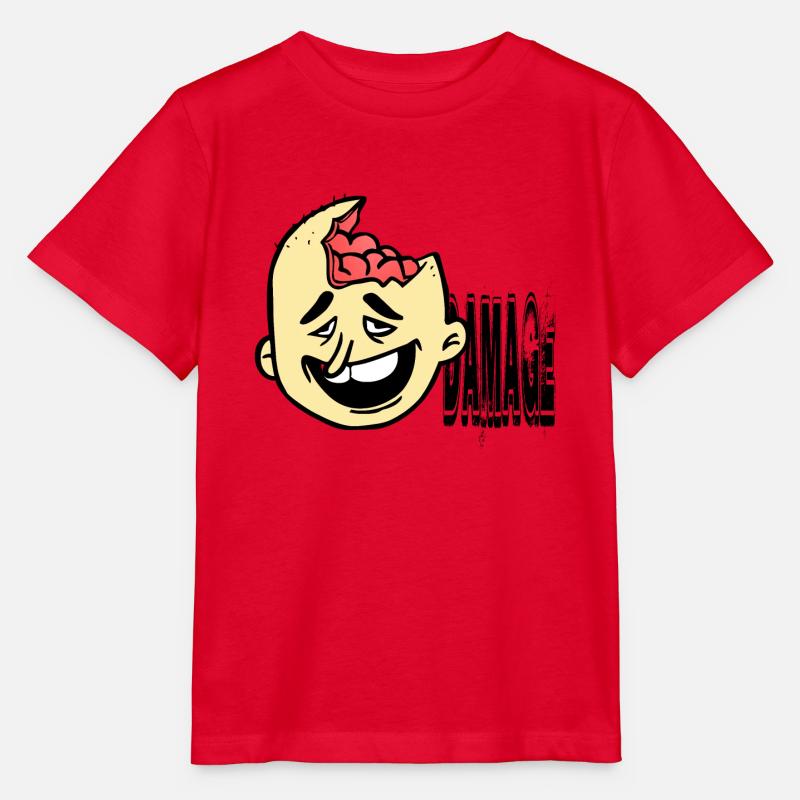 Dumm behindert Idiot - Stanley/Stella Kinder T-Shirt MINI CREATOR  - Rot
