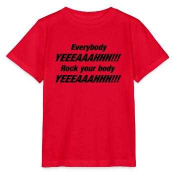 Rock your body music gift backstreet - Stanley/Stella MINI CREATOR Kids’ T-Shirt - red - Front - Jaiden (125cm)