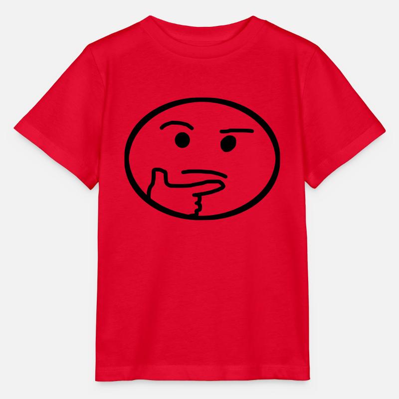 , emoji, réfléchi - T-shirt bio MINI CREATOR Stanley/Stella Enfant - rouge