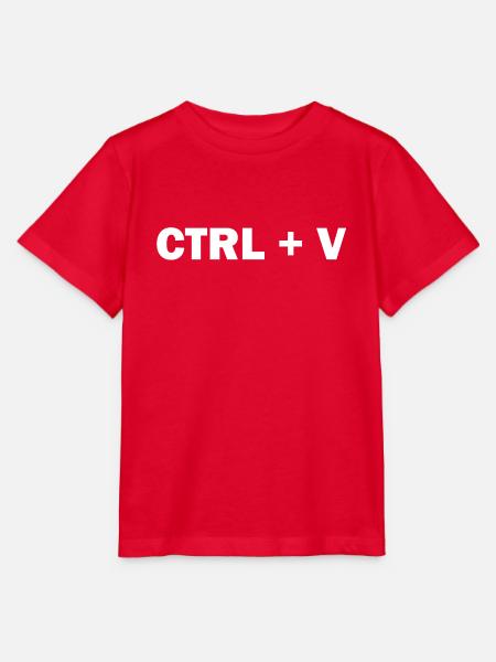 STRG + V - Stanley/Stella Kinder T-Shirt MINI CREATOR - Rot