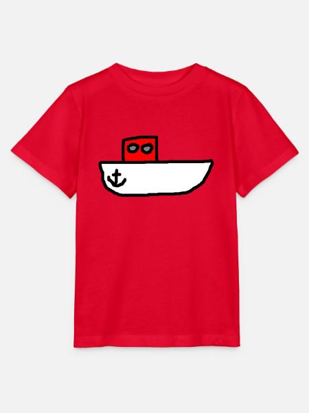 Motorboot - Stanley/Stella Kinder T-Shirt MINI CREATOR - Rot