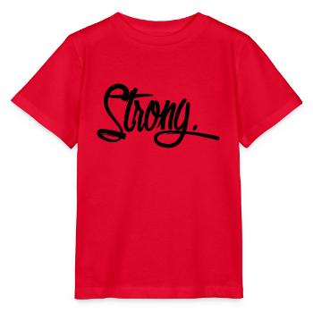 fort noir - T-shirt bio MINI CREATOR Stanley/Stella Enfant - rouge - Devant - Jaiden (125cm)