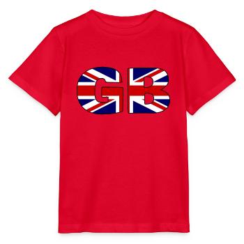 Great Britain Flag - Stanley/Stella Kinder T-Shirt MINI CREATOR  - Rot - Vorne - Jaiden (125cm)