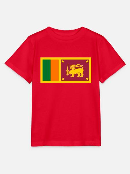 Sri Lanka Flagge - Stanley/Stella Kinder T-Shirt MINI CREATOR  - Rot