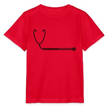 loading loading bar stethoscope listening heartbeat - Stanley/Stella MINI CREATOR Kids’ T-Shirt - red - Front - Jaiden (125cm)