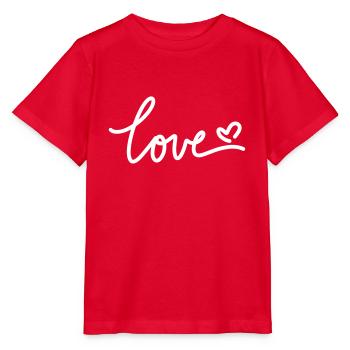 love white - Stanley/Stella Kinder T-Shirt MINI CREATOR  - Rot - Vorne - Jaiden (125cm)