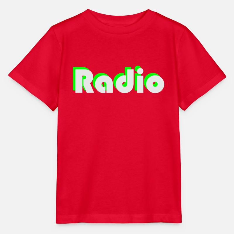 radio - Stanley/Stella MINI CREATOR Kids’ T-Shirt - red