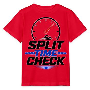 SPLIT TIME CHECK - Stanley/Stella MINI CREATOR Kids’ T-Shirt - red - Front - Jaiden (125cm)