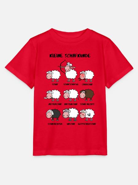 Kleine Schafkunde - Stanley/Stella Kinder T-Shirt MINI CREATOR  - Rot