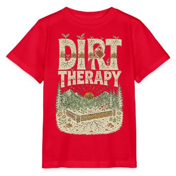 Dirt Therapy Gärtnern Hochbeet Garten Erde Natur - Stanley/Stella Kinder T-Shirt MINI CREATOR  - Rot - Vorne - Jaiden (125cm)