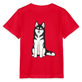 Rauque - T-shirt bio MINI CREATOR Stanley/Stella Enfant - rouge - Devant - Jaiden (125cm)