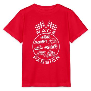 Vehicle and Speed Racing Race Passion - Stanley/Stella MINI CREATOR Kids’ T-Shirt - red - Front - Jaiden (125cm)