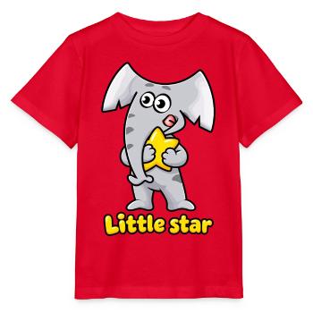 Kleiner Sternelefant Charlie - Stanley/Stella Kinder T-Shirt MINI CREATOR  - Rot - Vorne - Jaiden (125cm)