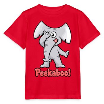 Kuckuck, Charlie die Elefantenkinder - Stanley/Stella Kinder T-Shirt MINI CREATOR  - Rot - Vorne - Jaiden (125cm)