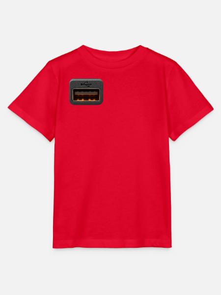 USB-MODE - Stanley/Stella Kinder T-Shirt MINI CREATOR  - Rot