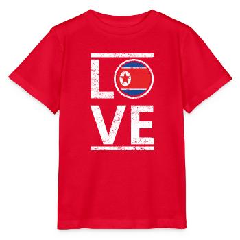 racines amour ascendance autochtone reine Corée du Nord - T-shirt bio MINI CREATOR Stanley/Stella Enfant - rouge - Devant - Jaiden (125cm)