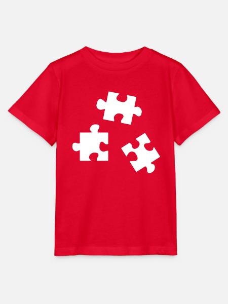 Puzzleteile - Stanley/Stella Kinder T-Shirt MINI CREATOR - Rot