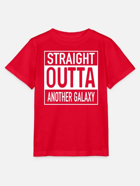 Straight OUTTA Another Galaxy - Stanley/Stella Kinder T-Shirt MINI CREATOR - Rot