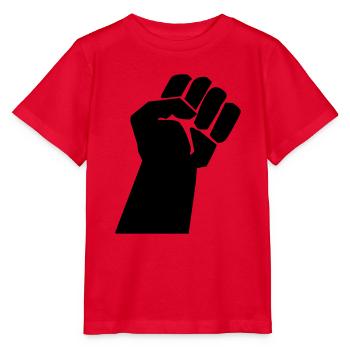 revolt fist - T-shirt bio MINI CREATOR Stanley/Stella Enfant - rouge - Devant - Jaiden (125cm)