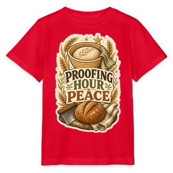 PROOFING HOUR PEACE - Stanley/Stella MINI CREATOR Kids’ T-Shirt - red - Front - Jaiden (125cm)