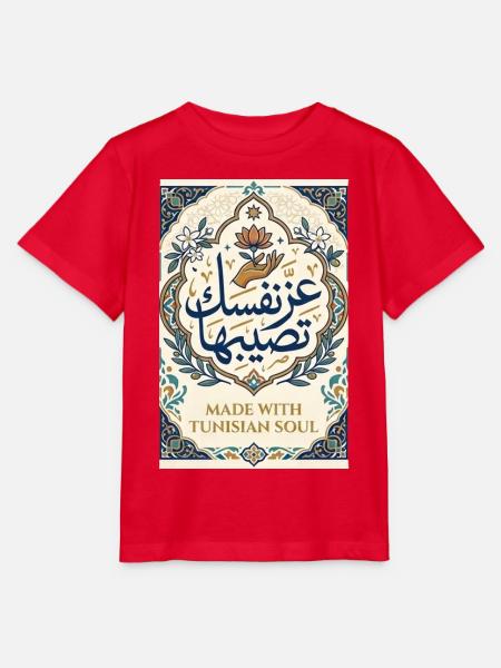 عز نفسك تصيبهاHergestellt mit tunesischer Seelenkalligraphie - Stanley/Stella Kinder T-Shirt MINI CREATOR  - Rot