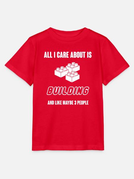 Baustein - Bausteine - Bauen - Geschenk - Stanley/Stella Kinder T-Shirt MINI CREATOR  - Rot