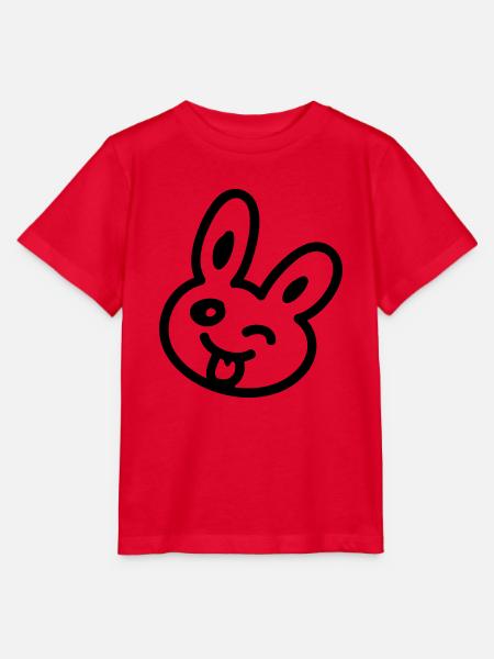 Frecher Hase - Line - Stanley/Stella Kinder T-Shirt MINI CREATOR  - Rot